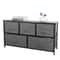Wide Storage Tower Organizer Spacesaving Dresser For Bedroom Hallway Entryway 3