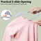 NonSlip Plastic Clothes Hangers With Swivel Hook For SpaceSaving Closet Organization 4