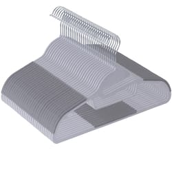 non-slip plastic clothes hangers with swivel hook for space-saving closet organization