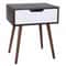 Storage End Table With Drawer Compact Sofa Table For Bedroom And Living Room Organization 1