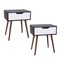Storage End Table With Drawer Compact Sofa Table For Bedroom And Living Room Organization 0