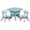 Detachable Kids Play Table And Chairs Set Toddler Learning Table With Storage Pocket 6