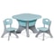 Detachable Kids Play Table And Chairs Set Toddler Learning Table With Storage Pocket 6