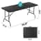 Folding Picnic Table Black Plastic For Camping Backyard BBQ And Garden Use 11