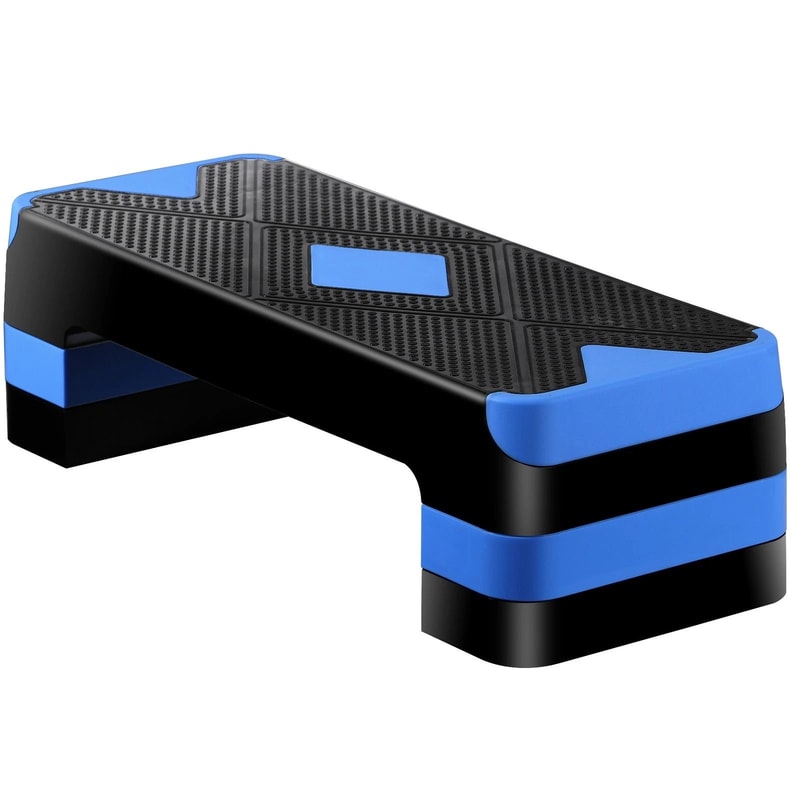 HighDensity Aerobic Step Platform Adjustable Home Gym Stepper With 3 Risers For Muscle And Cardio W 14