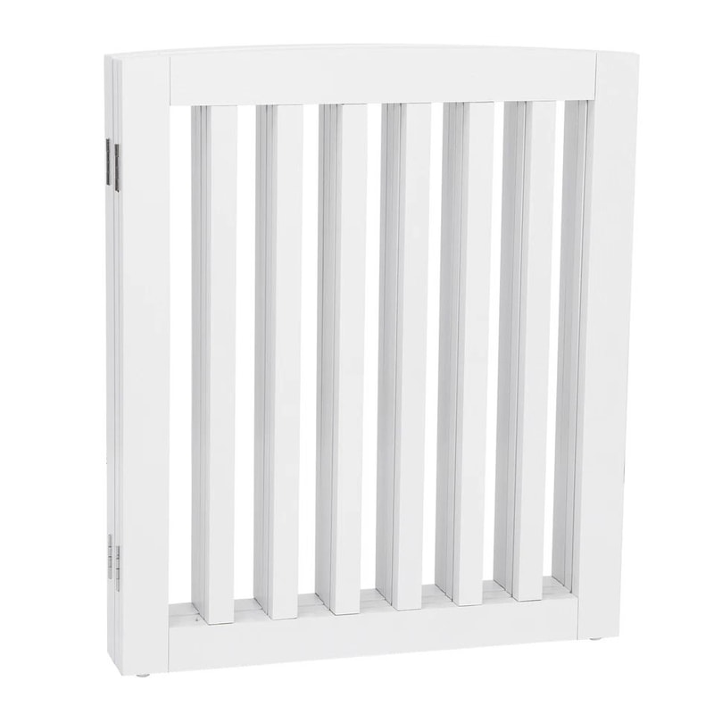 Freestanding Pet Dog Gate MDF Divider Safety Barrier For Doorway 10