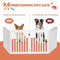 Freestanding Pet Dog Gate MDF Divider Safety Barrier For Doorway 6