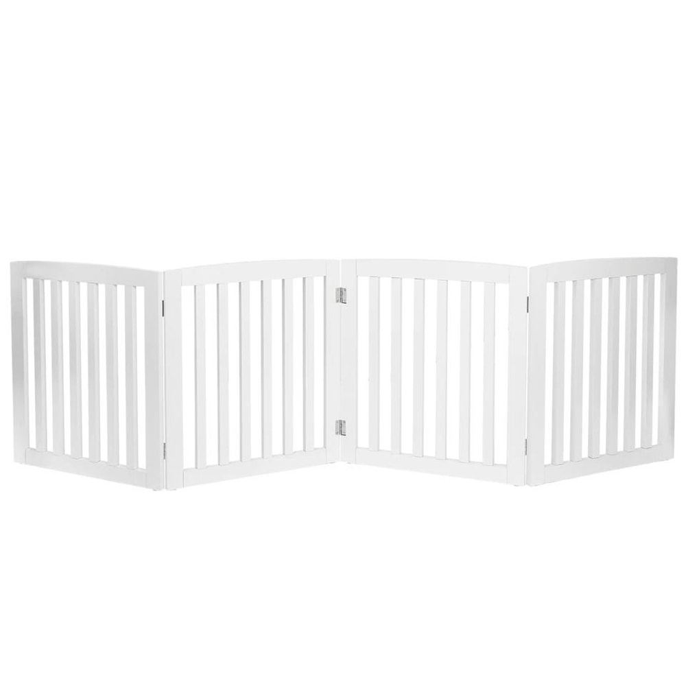 Freestanding Pet Dog Gate MDF Divider Safety Barrier For Doorway 9