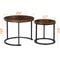 Round Modern Nesting Coffee Table Set Accent Table For Living Room 0