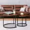 Round Modern Nesting Coffee Table Set Accent Table For Living Room 3