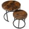 Round Modern Nesting Coffee Table Set Accent Table For Living Room 6