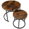 Round Modern Nesting Coffee Table Set Accent Table For Living Room 6