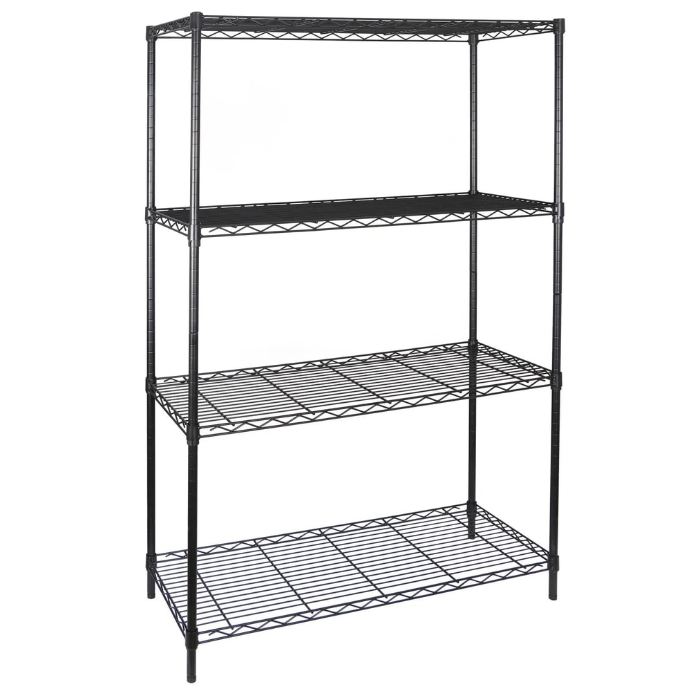 Multitier Steel Wire Rack Kitchenware Shelving Unit Black Storage 8