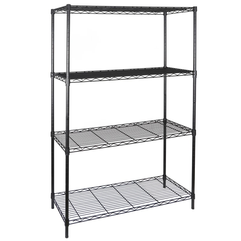 Multitier Steel Wire Rack Kitchenware Shelving Unit Black Storage 8