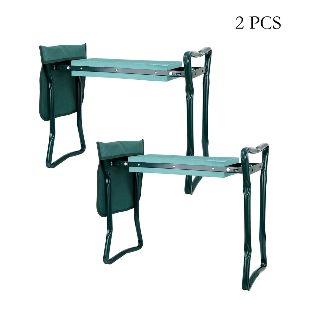 Portable Folding Garden Kneeler With Soft Cushion Seat Garden Kneeling Pad Knee Support 12