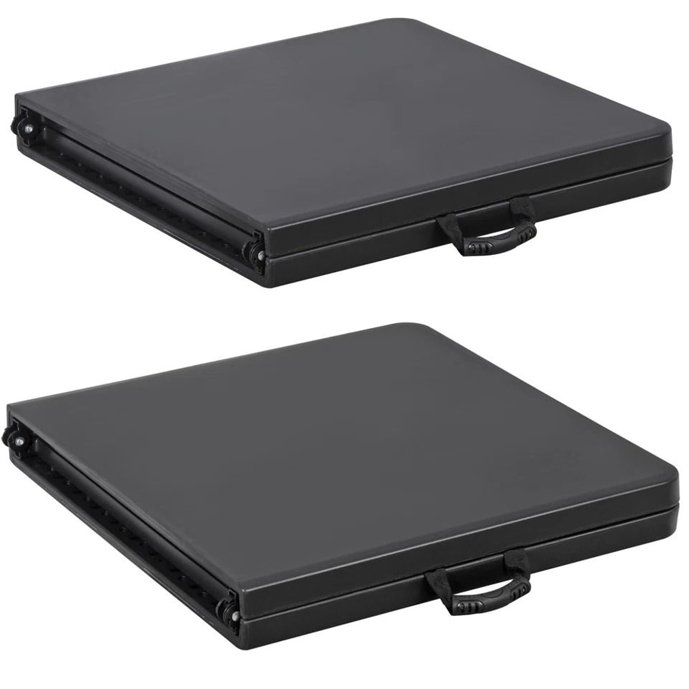 Portable Plastic Folding Table Indoor Outdoor Use Lightweight Picnic Table 7