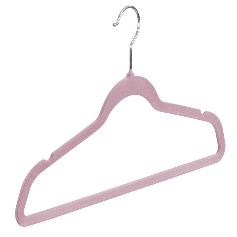 Swivel Pink Velvet Hangers Premium Clothes Hangers For Coats And Shirts NonSlip Design 9