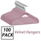 Swivel Pink Velvet Hangers Premium Clothes Hangers For Coats And Shirts NonSlip Design 11