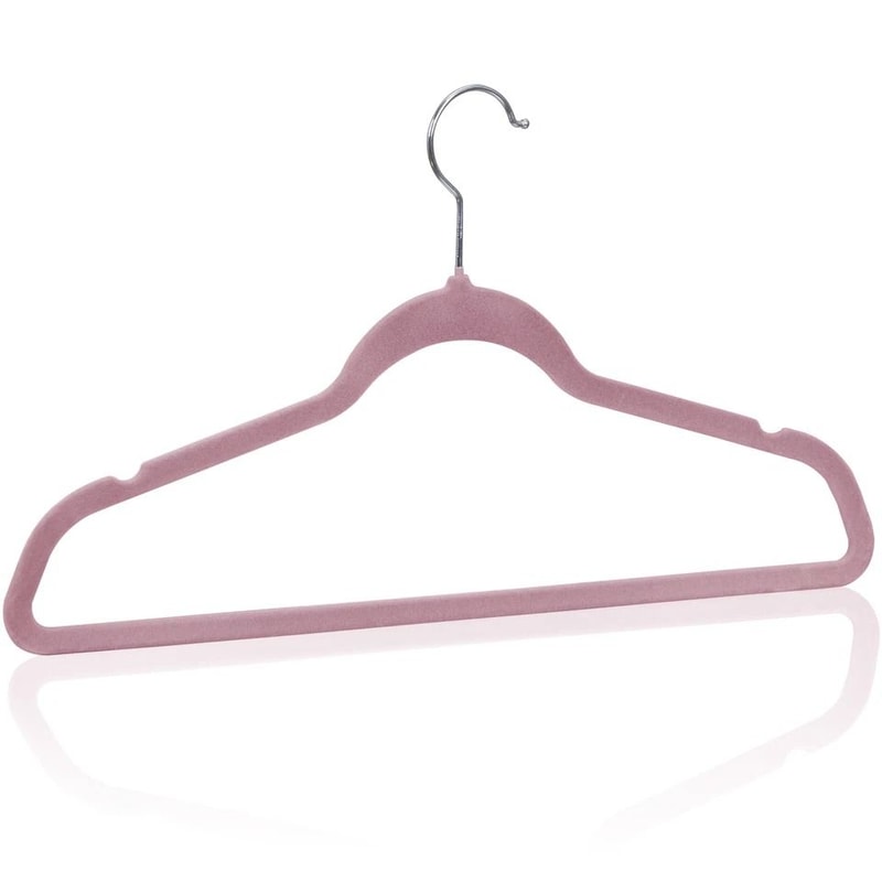 Swivel Pink Velvet Hangers Premium Clothes Hangers For Coats And Shirts NonSlip Design 8
