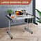 Tempered Glass Adjustable Drawing Table Rolling Drafting Station Adjustable Height Work Desk Storag 2