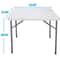 Multipurpose Square Folding Table White For Family Picnic Yard And Garden Easy Storage And Portable 2