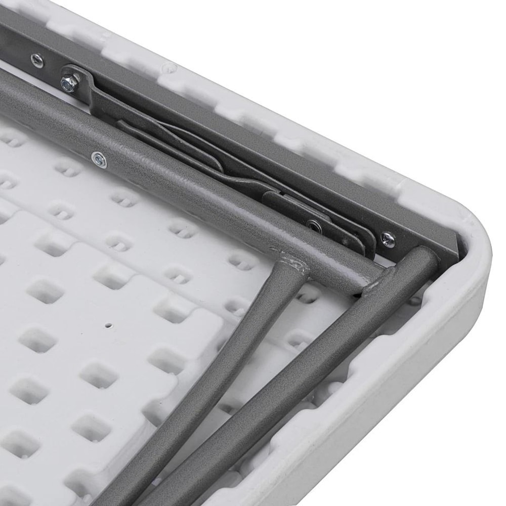 Multipurpose Square Folding Table White For Family Picnic Yard And Garden Easy Storage And Portable 5