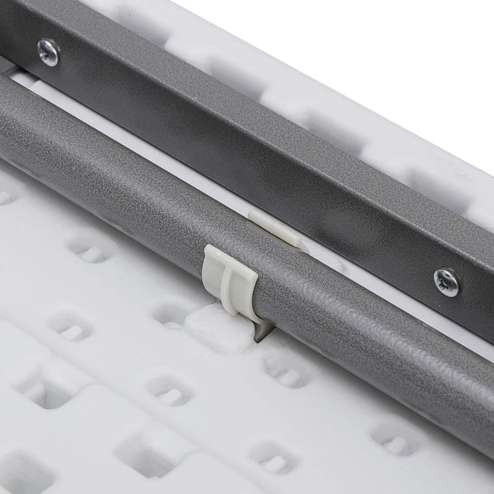 Multipurpose Square Folding Table White For Family Picnic Yard And Garden Easy Storage And Portable 6