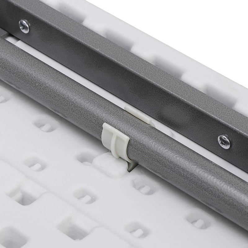 Multipurpose Square Folding Table White For Family Picnic Yard And Garden Easy Storage And Portable 6