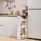 Slim Rolling Cart Tier Utility Storage Cart Narrow Kitchen Cart For Small Spaces 1