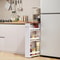 Slim Rolling Cart Tier Utility Storage Cart Narrow Kitchen Cart For Small Spaces 1