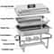 Food Warmer Chafer Chafing Dishes Stainless Steel Durable Foldable Frame Professional Catering Use 8