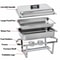 Food Warmer Chafer Chafing Dishes Stainless Steel Durable Foldable Frame Professional Catering Use 8