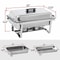 Food Warmer Chafer Chafing Dishes Stainless Steel Durable Foldable Frame Professional Catering Use 1