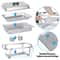 Food Warmer Chafer Chafing Dishes Stainless Steel Durable Foldable Frame Professional Catering Use 4