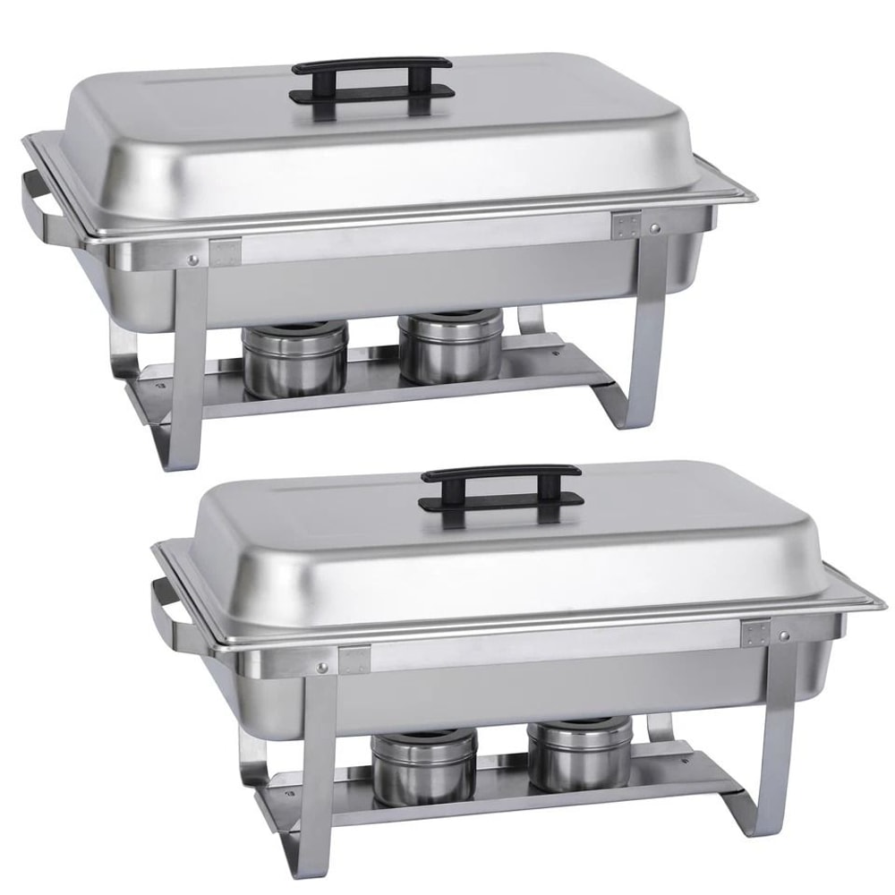 Food Warmer Chafer Chafing Dishes Stainless Steel Durable Foldable Frame Professional Catering Use 5