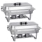 Food Warmer Chafer Chafing Dishes Stainless Steel Durable Foldable Frame Professional Catering Use 5