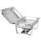 Food Warmer Chafer Chafing Dishes Stainless Steel Durable Foldable Frame Professional Catering Use 7