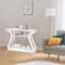 White Modern Console Table Accent Side Table Entryway Sofa Display Table For Home Decor 8