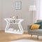 White Modern Console Table Accent Side Table Entryway Sofa Display Table For Home Decor 8