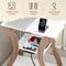 End Table With Charging Station White Side Table For Bedroom Living Room 3