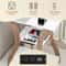 End Table With Charging Station White Side Table For Bedroom Living Room 4
