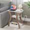 End Table With Charging Station White Side Table For Bedroom Living Room 5