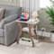 End Table With Charging Station White Side Table For Bedroom Living Room 6