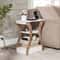 End Table With Charging Station White Side Table For Bedroom Living Room 7