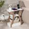 End Table With Charging Station White Side Table For Bedroom Living Room 9