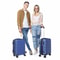Expandable Blue Hardside Spinner CarryOn Luggage Capacity Wheels For Smooth Rolling Durable ABS She 8