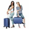Expandable Blue Hardside Spinner CarryOn Luggage Capacity Wheels For Smooth Rolling Durable ABS She 9