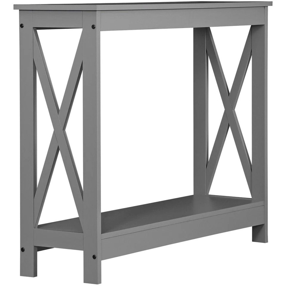 Grey Console Table For Home Entryway Table Modern Sofa Table Display Rustic Decor Versatile Accent 7