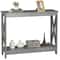 Grey Console Table For Home Entryway Table Modern Sofa Table Display Rustic Decor Versatile Accent 0