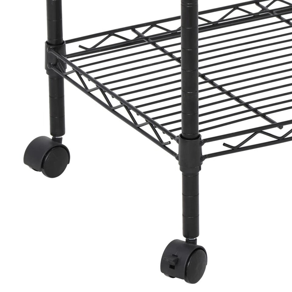 Metal Rack Shelves Shelf Storage Shelving Unit Adjustable Steel Wire Shelf 3Shelf Organization For 4